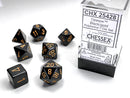 CHX 25428 Opaque: Poly Set Black/Gold 7-Die Set