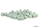Chessex Dice: 12mm D6 Opaque Pastel Green/Black (36ct)