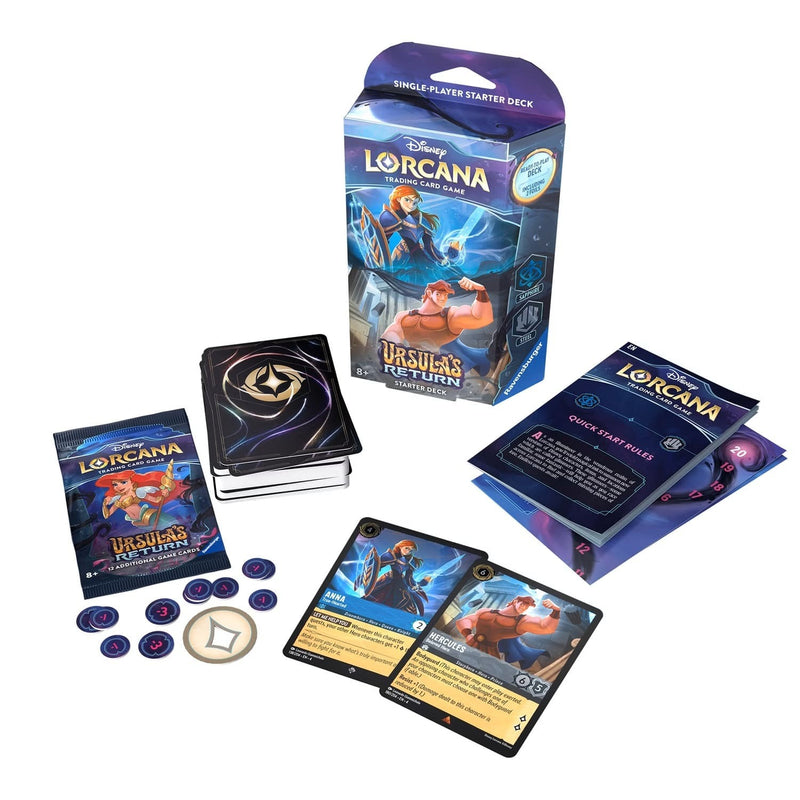 Disney Lorcana: Ursula's Return Starter Deck - Sapphire And Steel