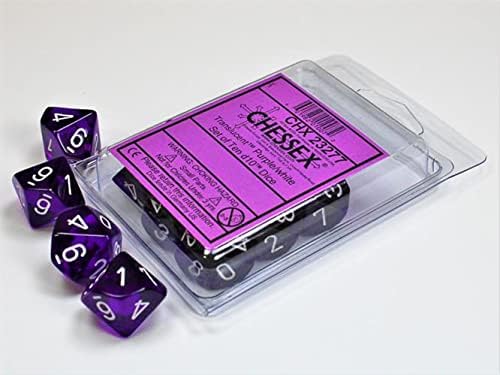 CHX 23277 Translucent: Poly D10 Purple/White (10)