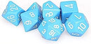 CHX 25416 Opaque: Poly Set Light Blue/White 7-Die Set