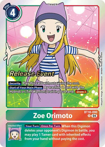 Zoe Orimoto [BT18-090] [Release Special Booster Ver.2.0 Promos]