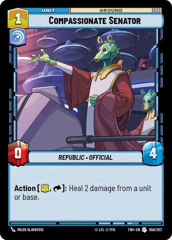 Compassionate Senator (056/257) (056/257) [Twilight of the Republic]