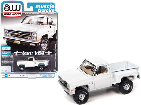 1986 Chevrolet Silverado K10 Stepside Pickup Truck White