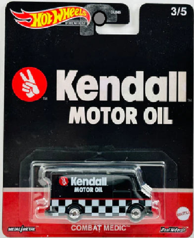 2023 HOT WHEELS PREMIUM KENDALL MOTOR OIL COMBAT MEDIC WITH REAL RIDERS