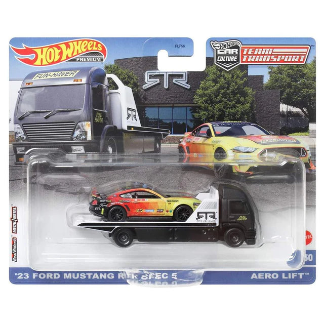 23 Ford Mustang RTR Spec 5 and Aero Lift Hot Wheels Team Transport