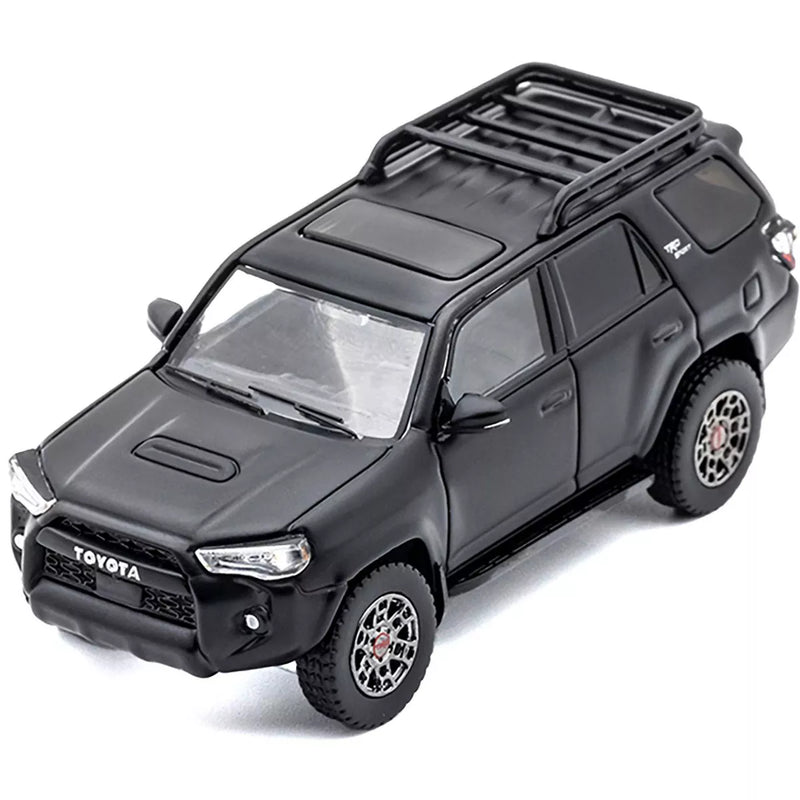 2022 Toyota 4 Runner TRD Pro Matt Black 1/64 Diecast Model Car by GCD