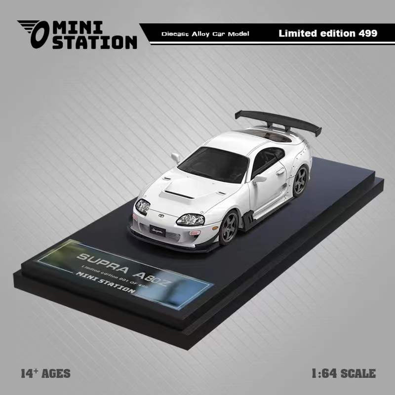 1/64 Mini Station Toyota Supra A80Z (White) Car Model