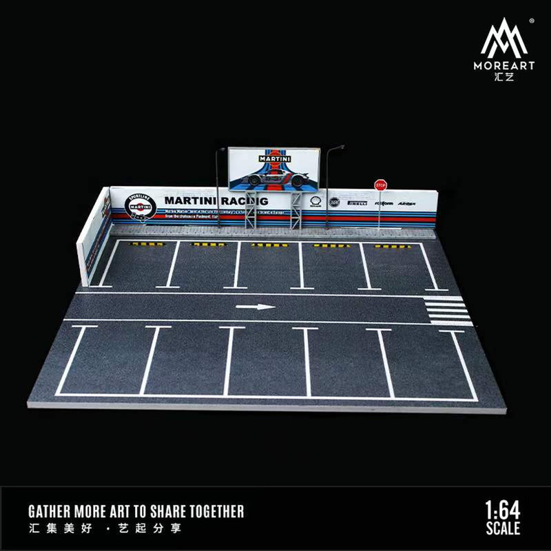 1/64 MoreArt Martini Theme Parking Lot Diorama with LED