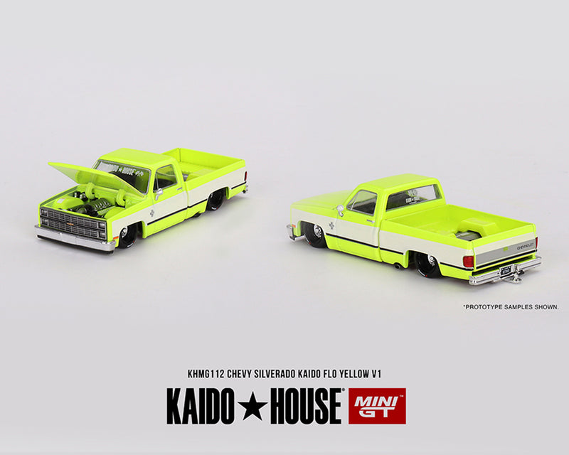 Kaido House 1:64 Chevrolet Silverado – Yellow Chrome