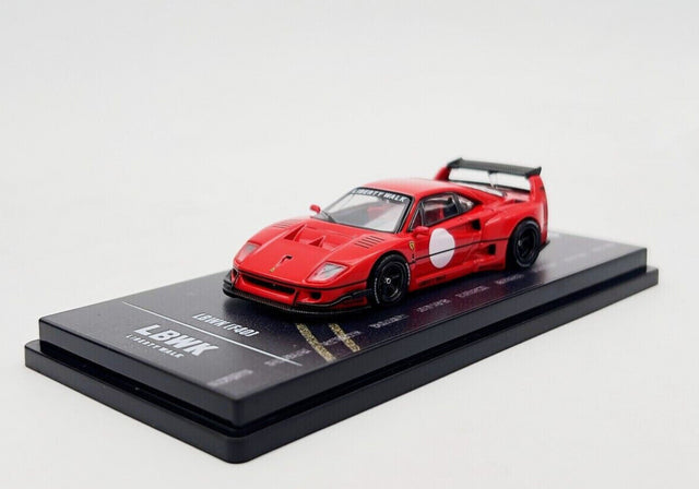 LBWK (Liberty Walk) F40 Red with Graphics 1/64 Diecast Model Car