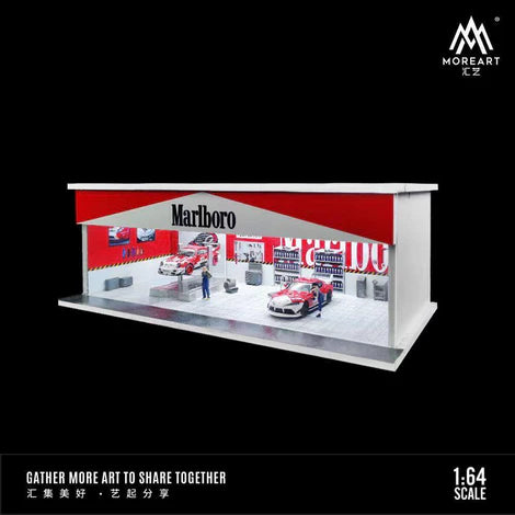 MoreArt - Maintenance Workshop Scene Diorama w/ Led Lighting "Marlboro