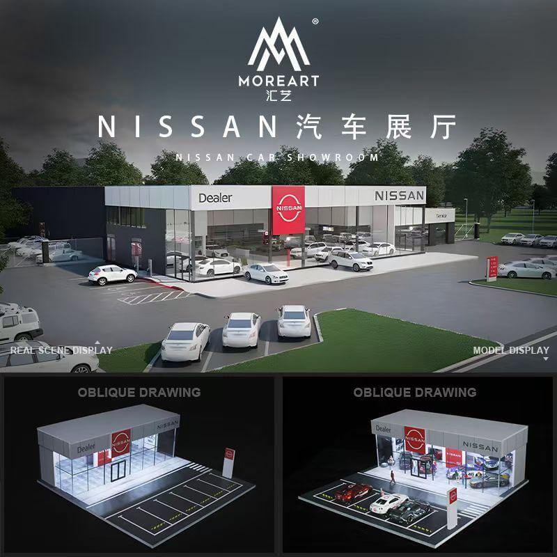 MoreArt 1:64 Nissan Showroom Lighting Scene Model