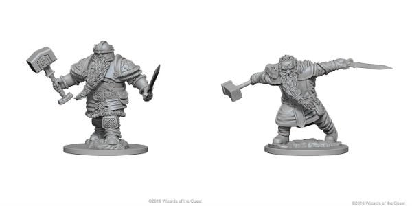 Dwarf Fighter Male D&D Nolzur's Miniatures
