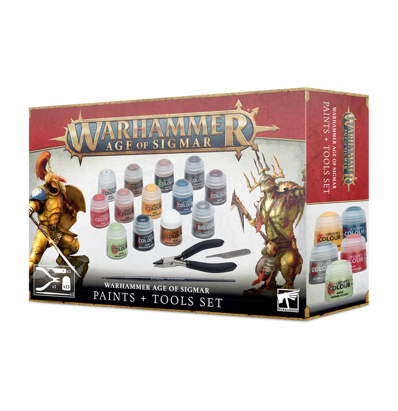 AGE OF SIGMAR PAINTS+TOOLS ENG/SPA/PORT/LATV/ROM