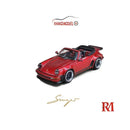 Rhino Model RM 1:64 Singer Turbo Study 930 Cabriolet Diecast Model Car Red