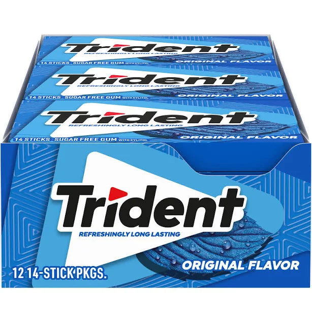 (DP) Trident Sugar Free Original Gum 14 Stick